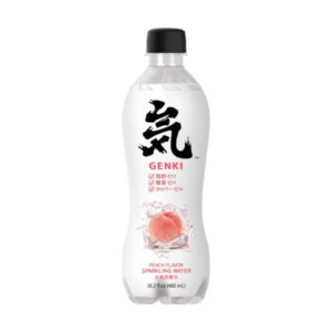 Genki Forest Sparkling Water - Peach Flavor