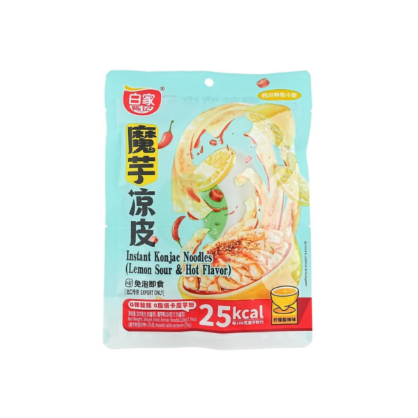 BaiJia Instant Konjac Noodles - Lemon Sour and Hot Flavor